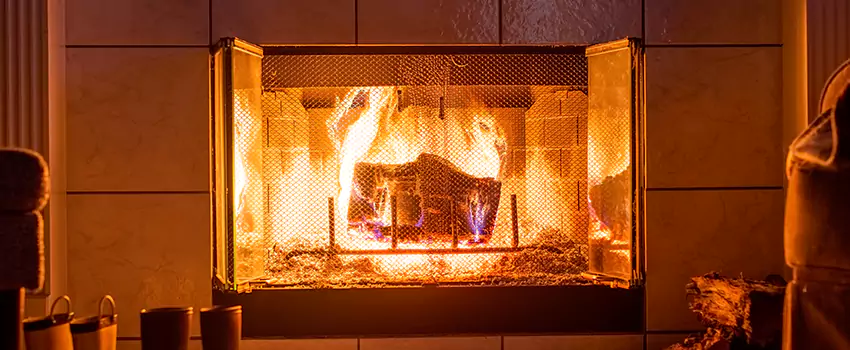 Mendota Hearth Landscape Fireplace Installation in Stow, Ohio